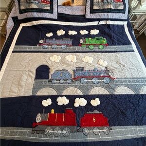 Pottery Barn Kids Thomas the Train Patchwork Quilt - Kids Bedding full/Queen